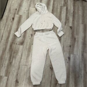 Cropped hoodie sweatset